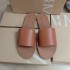 ZA2024 autumn new round toe open toed flat bottomed wide one line cool slippers for women wearing on the beach, versatile in the air