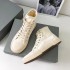 2022 Summer Paris New High Top Canvas Shoes for Women, Aged, Casual, Breathable, Half Dragged, Outdoor, Small Dirty Shoes, Couple, Men