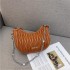 Cross border new rhinestone chain pleated women's bag, fashionable texture dumpling bag, versatile, light luxury single shoulder liquid crossbody bag