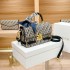 2025 cross-border new high-end DIAOLUN embossed niche bee single shoulder fashionable crossbody carrying small square bag