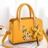 Bag for women 2024 new fashionable shoulder bag, large capacity soft leather handbag, embroidered soft leather crossbody bag