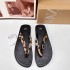 ZA2024 summer new European and American style leopard print clip on feet simple flat bottom fashionable casual sandals for women