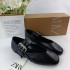 ZA women's shoes 2024 new autumn black lace buckle Mary Jane style flat ballet shoes flat heel round toe shallow mouth