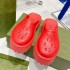 G Home Cave Shoes 2023 Spring/Summer New Collection: Thick Sponge Cake Bottom, Increased Headcover, Hollow Out Breathable Slippers for Women