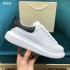 McQueen Little White Shoes for Women 2022 Spring and Autumn New High Quality Genuine Leather Thick soled Interior Height Increase Casual Sports Couple Shoes