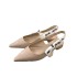 Dijia letter sandals 2022 new style pointed cat heel empty high-heeled sandals casual versatile toe cap single shoes