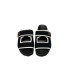 Hand woven thick soled slippers for cross-border wholesale, meeting European and American styles. Velcro one-piece slippers for women with round toe temperament