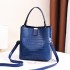 Women's 2024 Spring/Summer New Fashion Bucket Bag Korean Edition Women's Stone Pattern Handheld Single Shoulder Crossbody Bag Fairy Bag