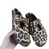 ZA2024 animal pattern printed leather thick soled shoes French round toe Boken toe metal back hollow toe sandals