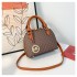 Cross border M shell bag K2024 new shoulder bag, women's fashionable texture letter old flower crossbody bag, niche design