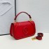 Cross border hot selling light luxury fashionable and stylish contrasting color saddle bag, versatile and niche single shoulder crossbody small square bag, one piece hair replacement