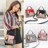 New Small Bag for Women 2024 Korean Edition New Trendy Fashion Girl Single Shoulder Crossbody Bag with Grid Pattern Small Square Bag, One Piece Hair Replacement