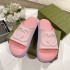 2023G Home New Macaron Color Thick Bottom Anti slip Soft Bottom Fashion Slippers for Women's Outerwear Beach One line Cool Drag