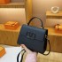 Bags Cross border Foreign Trade European and American Retro Large Capacity Handbag 2024 New Women's Bag Solid Color Commuter Bag Trend