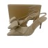 ZA women's new shoes 2024 summer bow decoration pointed back strap high-heeled Mueller shoes, one button high-heeled sandals