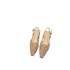 2022 G Home Spring and Summer Versatile New Hot Water Diamond Cat Heel Back Air Sandals Women's Mesh Headband Middle Heel Sandals