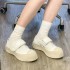 Mary Jane Women's Shoes 2023 New Sponge Cake Thick soled Shoes Mona Zhao Lusi Same Velcro Big Head Shoes Single Shoes