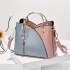 Women's Bag 2024 New Trendy Handbag Korean Edition Color Contrasting Large Capacity Fashion Single Shoulder Crossbody Bag One Piece Hair Collection