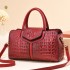 【 HOT 】 2022 New Fashion Crocodile Pattern Handbag for Women, Large Capacity Casual Single Shoulder Cross Shoulder Bag Trendy