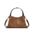 2025 Classic Matte Leather Mother Bag Retro Fashion Versatile Handheld One Shoulder Crossbody Bucket Bag One Piece Hair Replacement