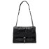 ZA Women's Bag 2024 Autumn New Black Wrinkle Effect Small Rock Style Crossbody Bag Commuter Versatile Stray Bag