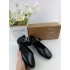 ZA women's shoes 2024 new autumn black lace buckle Mary Jane style flat ballet shoes flat heel round toe shallow mouth