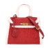 Cross border 2024 new retro lamb fur red Kelly bag, large capacity bridal bag, popular plush single shoulder crossbody