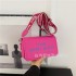 Cross border hot selling mini bag fashion trend trendy letter versatile small square bag solid color single shoulder crossbody foreign trade women's bag