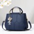 Women's Bag 2024 New Fashionable Handheld Small Bag Foreign Trade Women's Embroidery Thread Single Shoulder Crossbody Bag Trendy Hair Collection