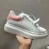 McQueen Little White Shoes for Women 2022 Spring and Autumn New High Quality Genuine Leather Thick soled Interior Height Increase Casual Sports Couple Shoes