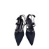 ZA2024 New High Heels, Fine Heels, Women's Sandals, Water Diamond Chain Buckle Wrap Shoes, High Heels, Pointed Headtips