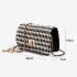 Cross border exclusive new Qianniao grid small fragrance style niche diamond grid chain commuting fashionable single shoulder crossbody small square bag