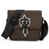 European and American trendy men's white label black bag Oxford cloth crossbody bag Hip hop TRAPSTAR street couple shoulder bag