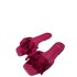 ZA Flat Shoes 2024 Spring/Summer New Fashionable Versatile Slippers Red Flower Strap Beach Shoes Casual Slippers