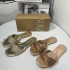 ZA2024 Summer New Women's Shoes with Mesh One Word Style and Fairy Style Versatile Beach Leisure Flat Bottom Cool Drag