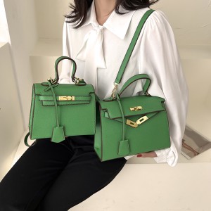 Spring and summer stylish hand-held Kelly bag 2024 new Korean version ins niche shoulder bag versatile crossbody women's bag