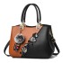 Bag 2024 New Fashionable Women's Big Bag Foreign Trade Handbag Korean Edition Color Contrasting Hairball Shoulder Diagonal Cross Bag Hair Collection