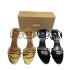 ZA2024 Summer New Women's Shoes High Heels with Bare Toes, Golden Strap, Thin Heel, Strap Back, High Heels for Women