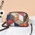 [Shichen Women's Bag] 2024 New Color blocked Splicing Versatile Fashion Trend Double Zipper Crossbody Single Shoulder Zero Wallet