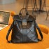 Soft leather patchwork bag for women in Brazil, new fashionable backpack for women in Korea, versatile buckle backpack, hand-held travel bag