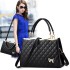 Bag for women 2024 summer new embroidered diamond grid women's handbag, foreign trade large bag, single shoulder crossbody bag for dropshipping