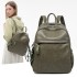 Large capacity backpack new female college student PU backpack Korean version Amazon sweet small fresh multi pocket bag