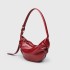 Za's pleated dumpling bag, women's fashionable armpit bag, high-end retro red women's bag, European and American trendy casual shoulder bag