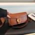 2024 new niche bag, women's premium texture, solid color, simple and versatile small square bag, commuting multi compartment shoulder bag