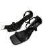 ZA new 2024 summer straight strap square toe exposed toe strap buckle sandals for women with exposed toes, slim heels, high heels for women