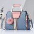 2024 New Fashionable European and American Bag for Women, Same Style Color Contrast Foreign Trade Large Capacity Women's Bag, Single Shoulder Bag Trend