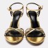 ZA New Product 2024 Fashion Women's Shoes High Heels 9CM Thin Belt Metal Round Head Open Toe European and American Large Sandals for Women