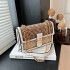 Cross border high-end handbag women's new trendy retro chain bag ins versatile crossbody shoulder bag small square bag