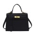 Spring and summer stylish hand-held Kelly bag 2024 new Korean version ins niche shoulder bag versatile crossbody women's bag