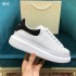 McQueen Little White Shoes for Women 2022 Spring and Autumn New High Quality Genuine Leather Thick soled Interior Height Increase Casual Sports Couple Shoes